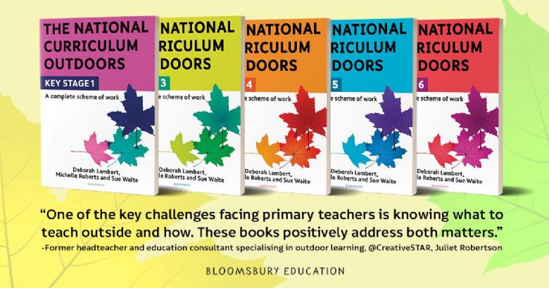 Image of the series of National Curriculum Outdoors books